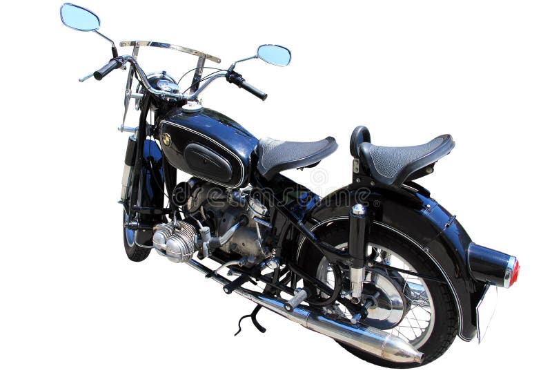 Isolerad BMW motorcykel royaltyfri bild Isolerad BMW motorcykel royaltyfri bild