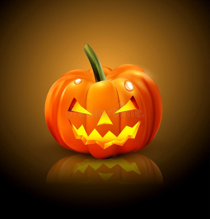 Isolerad Halloween pumpa stock illustrationer Isolerad Halloween pumpa stock illustrationer