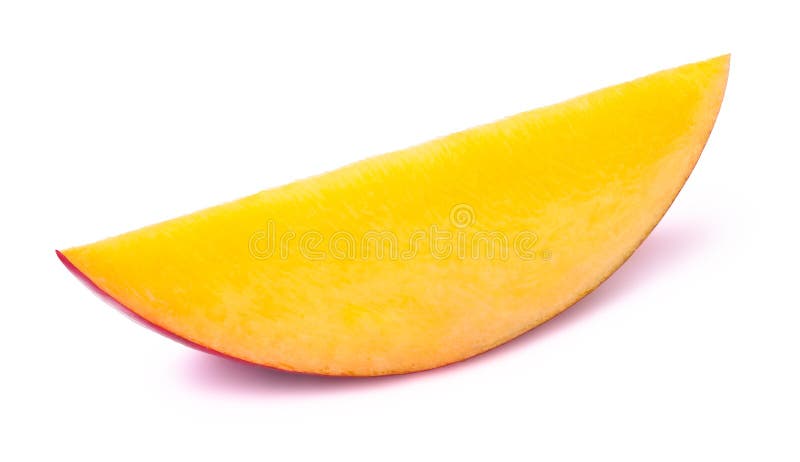 Isolerad mangoskiva arkivbilder Isolerad mangoskiva arkivbilder