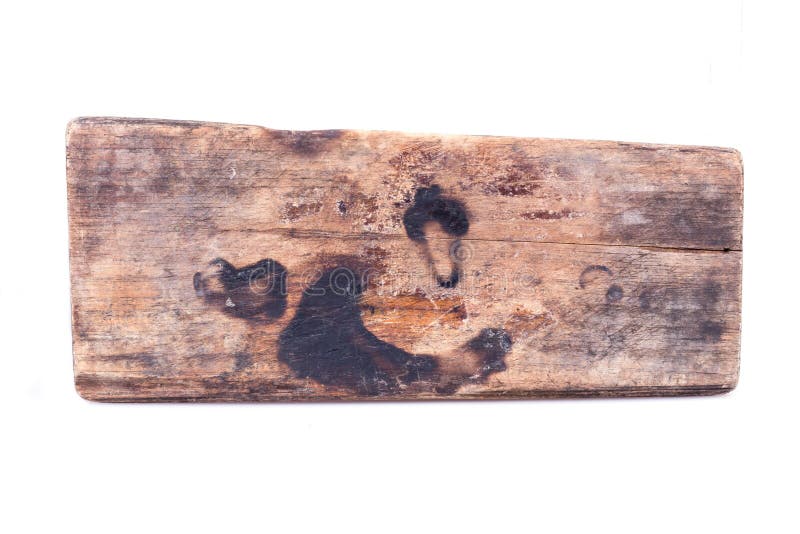Isolerat gammalt wood bräde som ridas ut royaltyfria foton Isolerat gammalt wood bräde som ridas ut royaltyfria foton