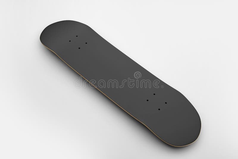 Isolerat skateboarddäck royaltyfri illustrationer