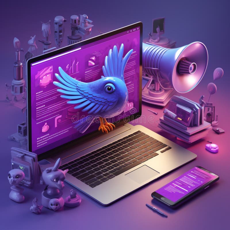 Isometric Computer-based Design Concept Illustration Image Stock