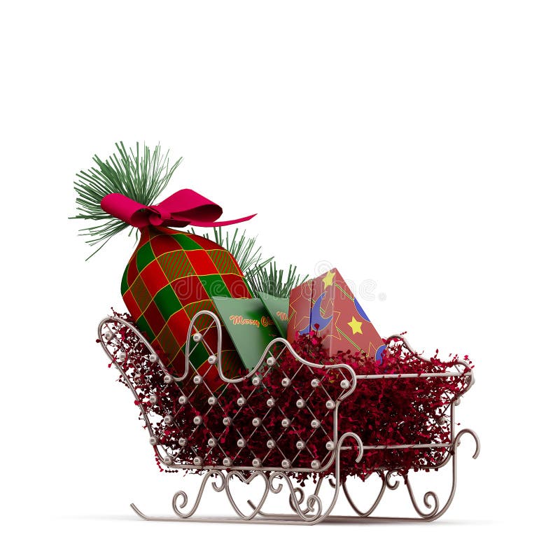 Isometric Christmas holiday 3D rendering stock illustration Isometric Christmas holiday 3D rendering stock illustration
