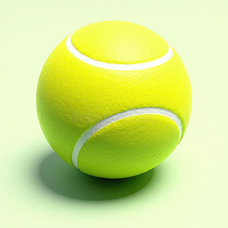 An isometric depiction of a Tennis ball royalty free illustration