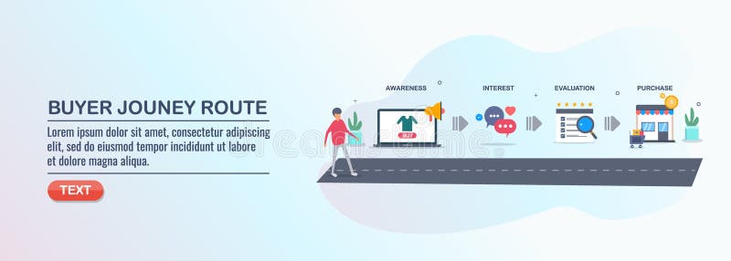 Customer experience - purchasing journey map - buyer conversion route - isometric design concept. vector illustration Customer experience - purchasing journey map - buyer conversion route - isometric design concept. vector illustration