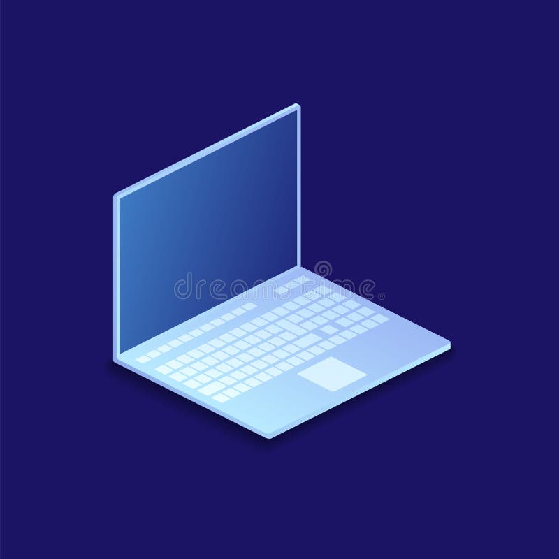 Isometric Flat modern Design. Illustration of Laptop vector illustration Isometric Flat modern Design. Illustration of Laptop vector illustration