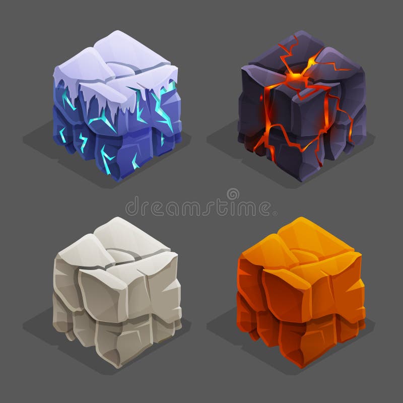 Lava Stone Cube Lava Stone Cube
