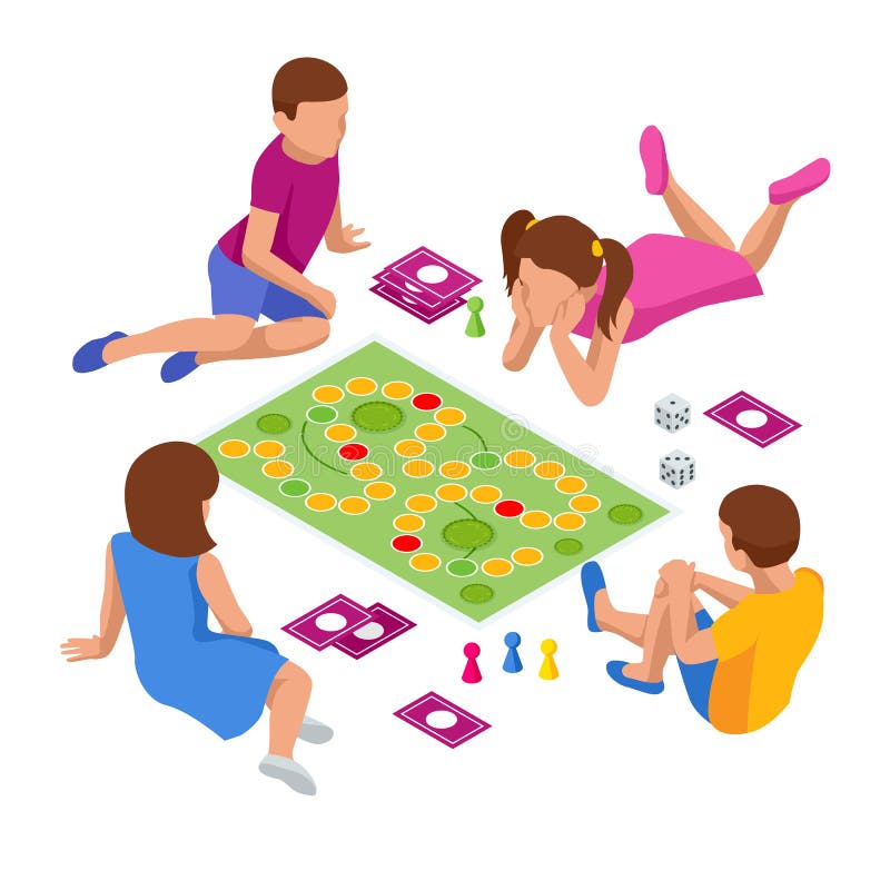 Playing Board Game Stock Illustrations 5828 Playing Board Game Stock