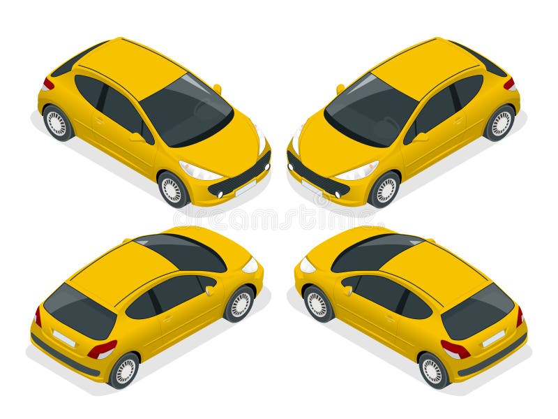 Isometric hatchback Isometric διανυσματική απεικόνιση Το σύνολο αντικειμένων που απομονώνονται ενάντια γράφει το υπόβαθρο και που απεικόνιση αποθεμάτων Isometric hatchback Isometric διανυσματική απεικόνιση Το σύνολο αντικειμένων που απομονώνονται ενάντια γράφει το υπόβαθρο και που απεικόνιση αποθεμάτων