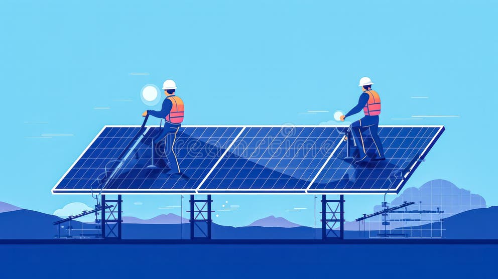 673 Solar Cell Power Plant Maintenance Team Stock Photos Free Royalty Free Stock Photos from