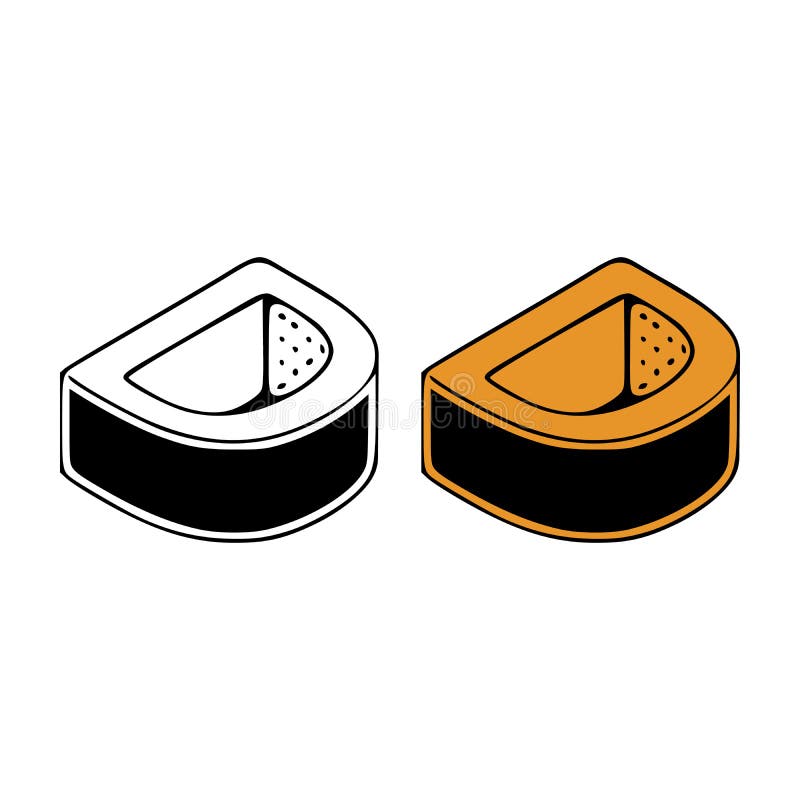 Isometric Letter D Doodle Vector Illustration Stock Vector