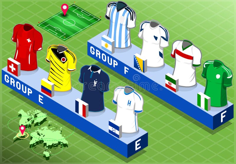 Isometric Nations Groups for Soccer World Cup