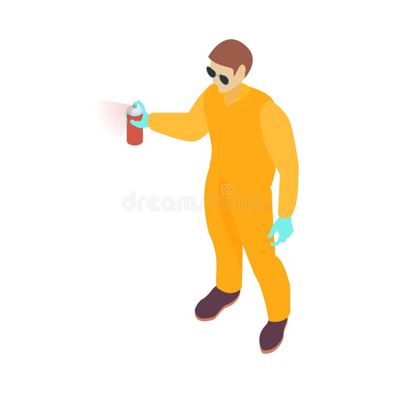 Isometric Pest Control Service stock illustration