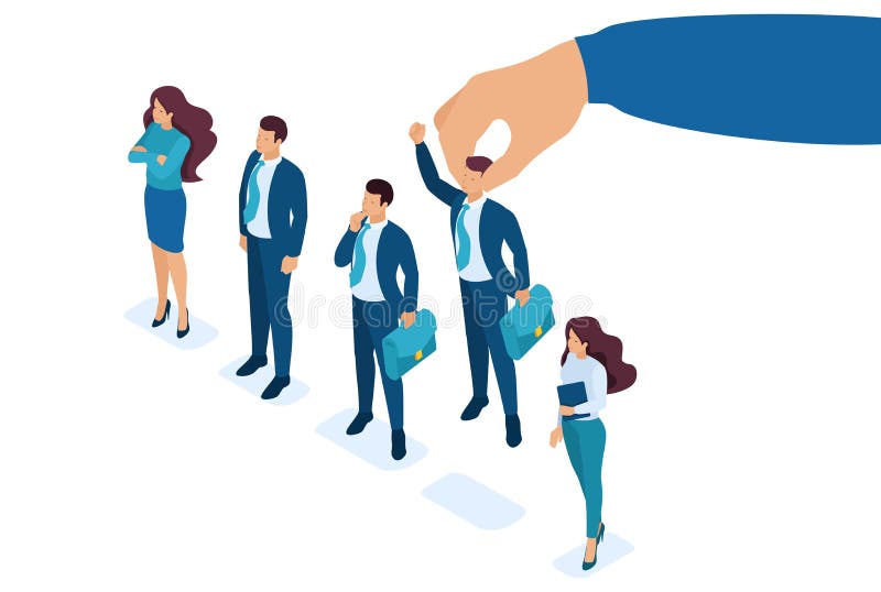 Isometric pracodawcy r?ka wybiera m??czyzny od wybranego grupa ludzi, poborowy poj?cie Poj?cie dla sie? projekta ilustracji Isometric pracodawcy r?ka wybiera m??czyzny od wybranego grupa ludzi, poborowy poj?cie Poj?cie dla sie? projekta ilustracji