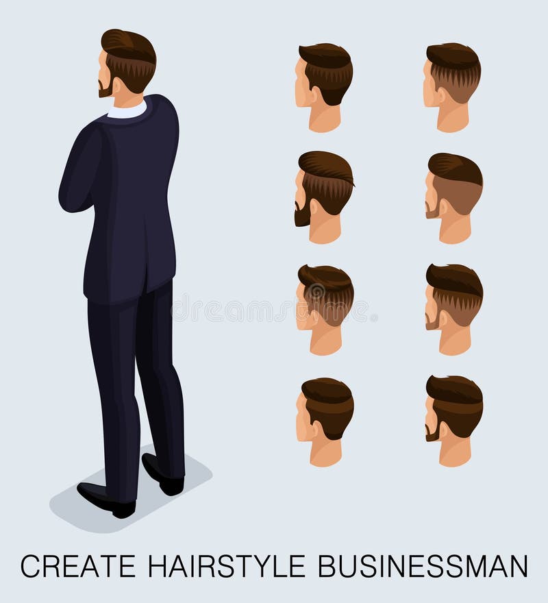 Isometric Set Women`s Haircuts Stock Vector - Illustration of infographic,  office: 135601205
