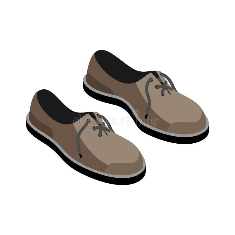 Isometric Leather Shoes Composition Stock Vector - Illustration of ...