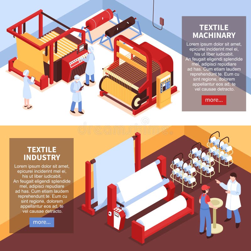 Textile Industry Pipeline Composition Stock Illustration Illustration of manufacture, cloth
