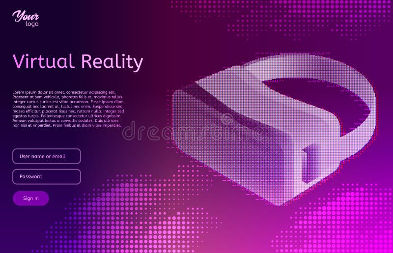 Isometric virtual reality concept. VR headset. Vector illustration. vector illustration Isometric virtual reality concept. VR headset. Vector illustration. vector illustration