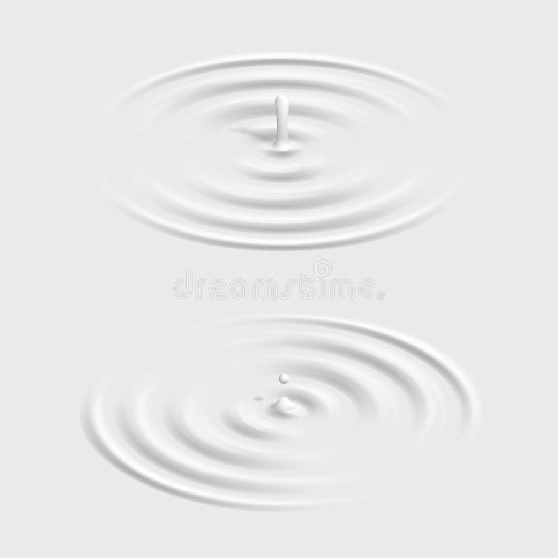 Isometric water surface drop splash ripple waves decoration vector background illustration