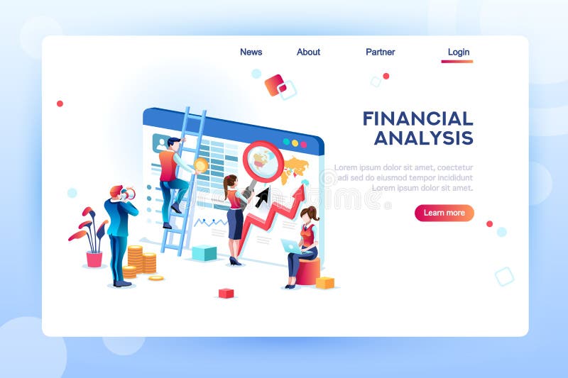 Isometric διάνυσμα Analytics έννοιας Analytics ελεύθερη απεικόνιση δικαιώματος Isometric διάνυσμα Analytics έννοιας Analytics ελεύθερη απεικόνιση δικαιώματος