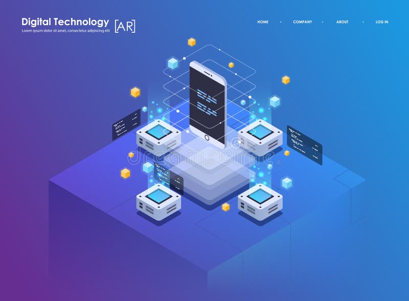 Isometric εικονική πραγματικότητα έννοιας σχεδίου και αυξημένη πραγματικότητα Ανάπτυξη του AR και VR Ψηφιακή τεχνολογία μέσων για ελεύθερη απεικόνιση δικαιώματος Isometric εικονική πραγματικότητα έννοιας σχεδίου και αυξημένη πραγματικότητα Ανάπτυξη του AR και VR Ψηφιακή τεχνολογία μέσων για ελεύθερη απεικόνιση δικαιώματος