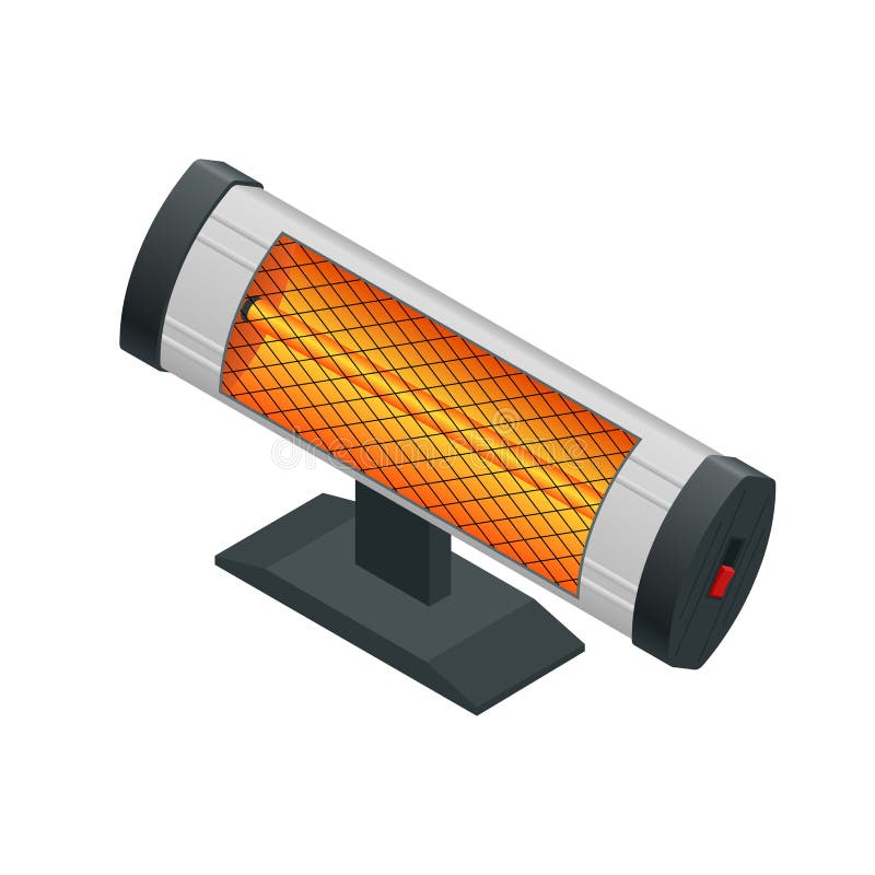 Isometrisch Halogeen of Infrarode verwarmer De pictogrammen van huisverwarmingen eps 10 royalty-vrije illustratie Isometrisch Halogeen of Infrarode verwarmer De pictogrammen van huisverwarmingen eps 10 royalty-vrije illustratie