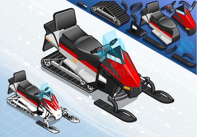 Detailed Illustration of a Isometric Snowmobile Motorbike in Front View This illustration is saved in EPS10 with color space in RGB. Detailed Illustration of a Isometric Snowmobile Motorbike in Front View This illustration is saved in EPS10 with color space in RGB.