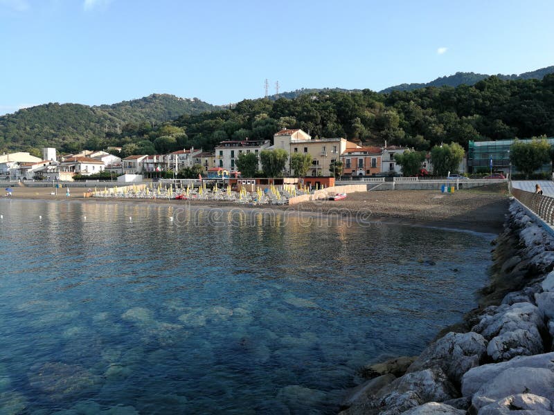 Capitello - Panoramic View from the Pier Stock Photo - Image of park ...