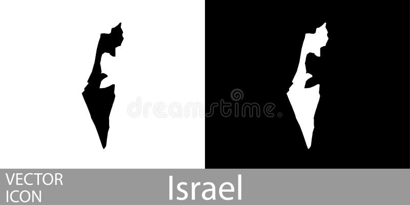 Israel detalló el mapa libre illustration Israel detalló el mapa libre illustration