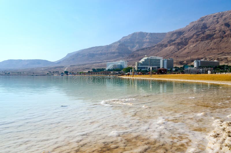 Israel, mar muerto, distrito del hotel de Ein Bokek imagen de archivo libre de regalías Israel, mar muerto, distrito del hotel de Ein Bokek imagen de archivo libre de regalías