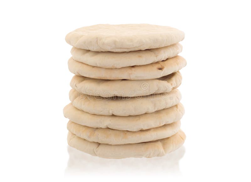 Israeli flat bread pita stock image. Image of cuisine 67080363