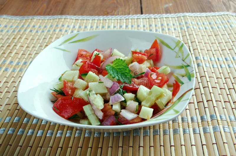Israeli salad stock photography