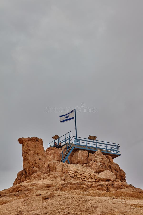 Israelische Flagge In Der Spitze Eines Berges Redaktionelles Foto - Bild Von Erobern, Jdisch