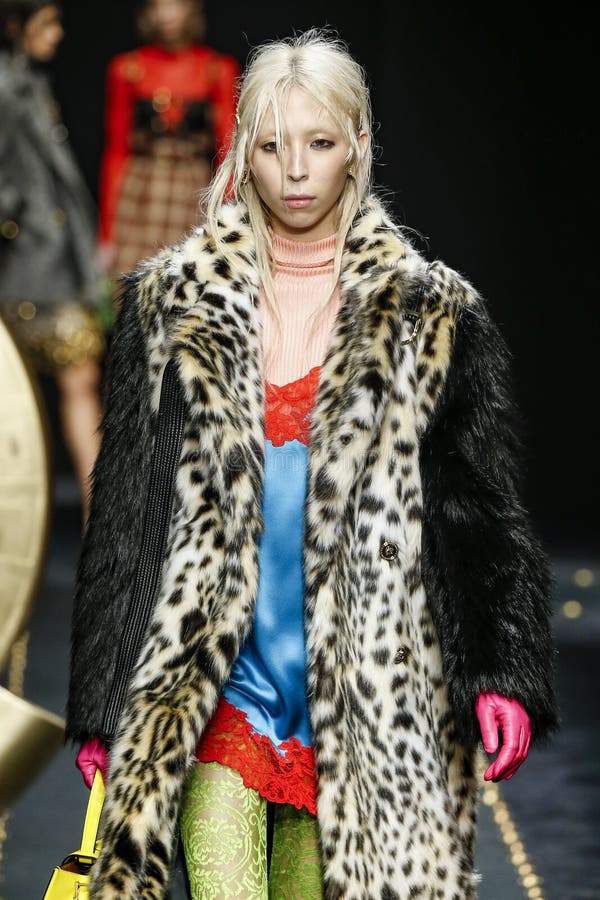 Issa Lish Walks the Runway at the Versace Show at Milan Fashion Week ...