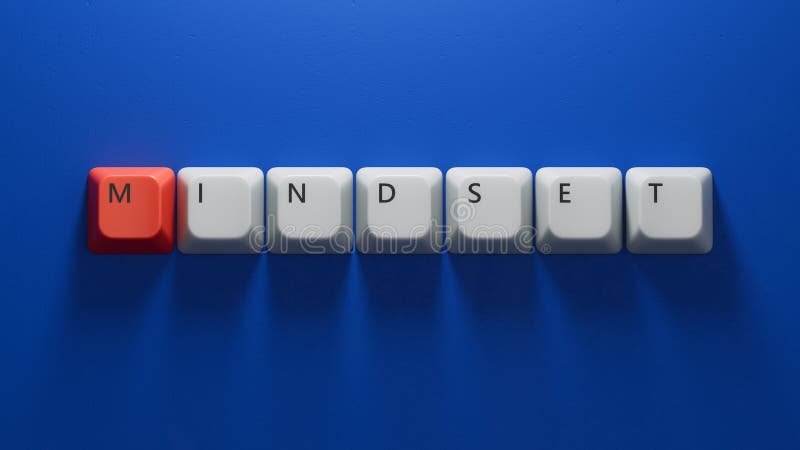 Ist ein Wort, das in blauen Buchstaben auf Computertastattasten geschrieben ist. Text auf Computertastaturen. lizenzfreie abbildung