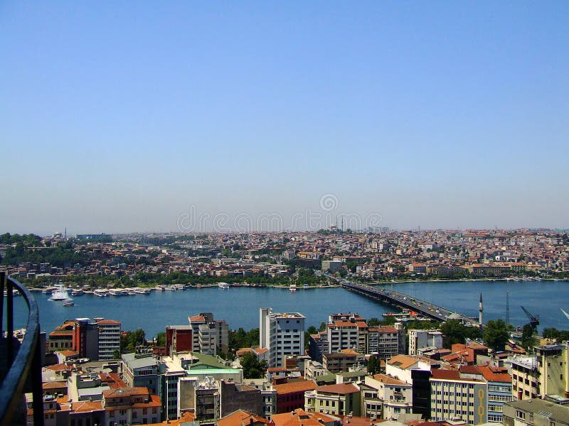 Istanbul panoramic view from Galata tower. Istanbul panoramic view from Galata tower