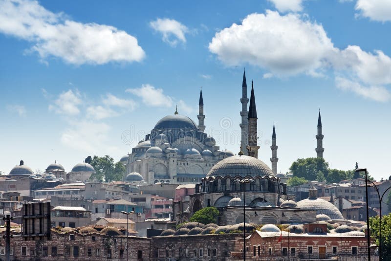 Istanbul cityscape in summer time. Istanbul cityscape in summer time