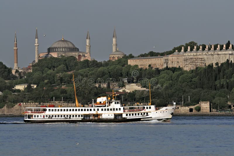 Istanbul - Ferry passing