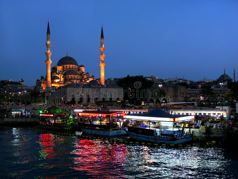 Istanbul nights stock photography