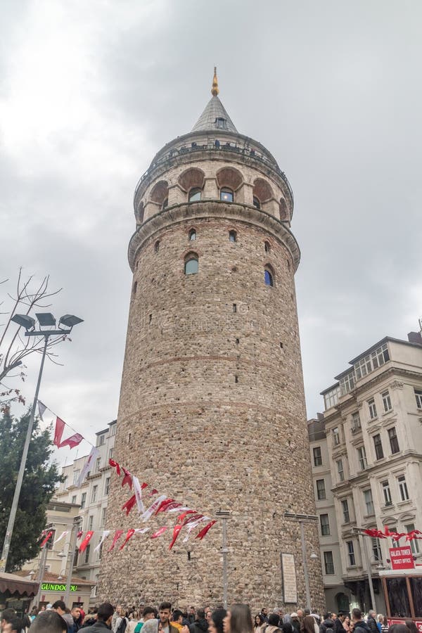 The Galata Tower (Galata Kulesi Editorial Stock Image Image of