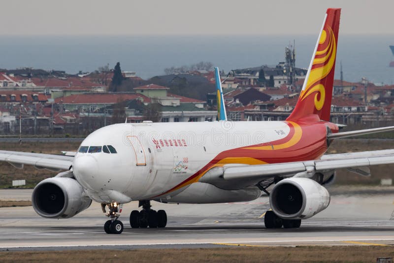 Hong Kong Air Cargo Airbus A330-200 B-LNX Cargo Plane Departure at