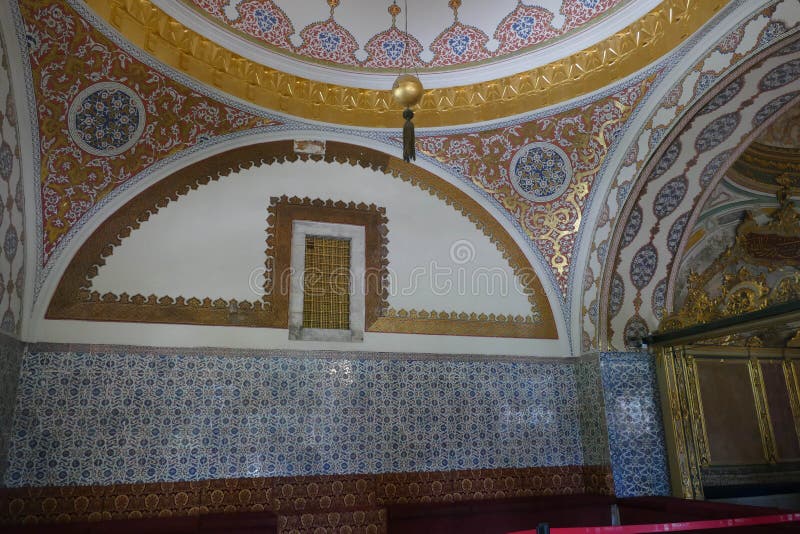 Dome of the Divan reception room stock images