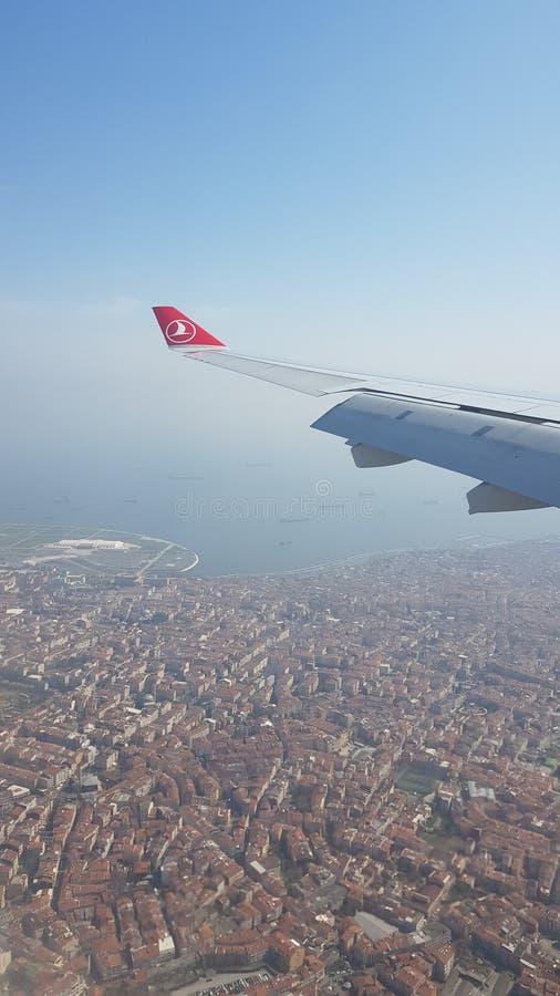 Istanbul View, Turkish Airline Editorial Stock Photo Image of plane