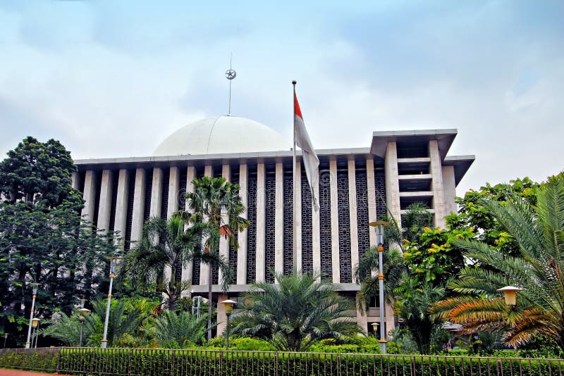 Istiqlal Mosque Jakarta Indonesia Stock Image Image Of Building