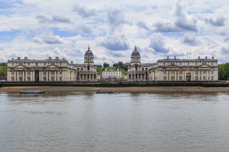 Istituto universitario navale reale a Greenwich, Londra fotografia stock libera da diritti Istituto universitario navale reale a Greenwich, Londra fotografia stock libera da diritti
