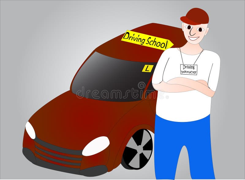 Istruttore Di Guida E Studentessa In Automobile Dell'esame Immagine - Foto 7