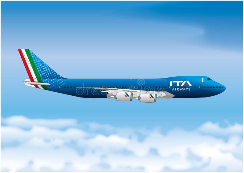 ITA Airways, Boeing 747, airline passenger plane