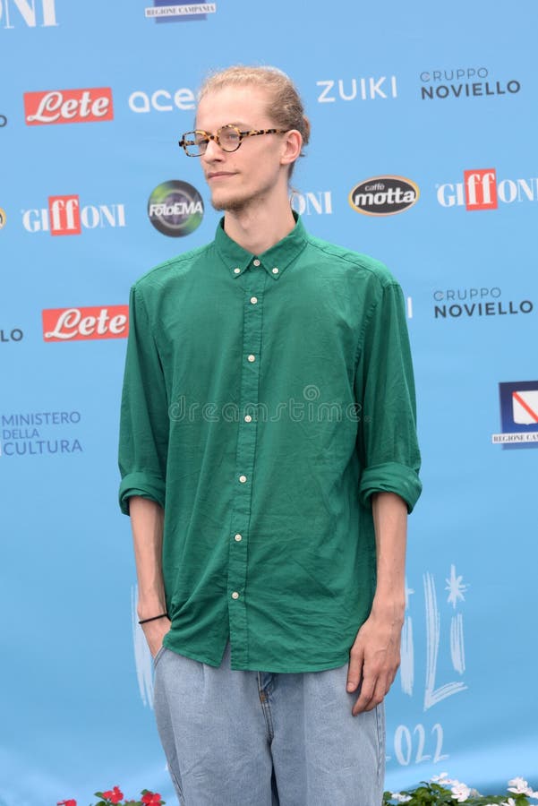 GIFFONI VALLE PIANA,ITALY - July 30,2022: Ludovico Girardello at Giffoni Film Festival 2022 - on July 30, 2022 in Giffoni Valle Piana, Italy. GIFFONI VALLE PIANA,ITALY - July 30,2022: Ludovico Girardello at Giffoni Film Festival 2022 - on July 30, 2022 in Giffoni Valle Piana, Italy