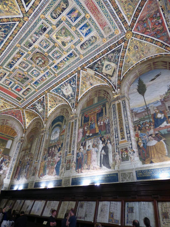 Italia Sienne Cathédrale Notre-Dame de l'Assomption La Bibliothèque Piccolomini