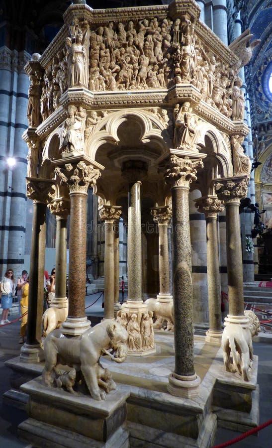 Italia Sienne Duomo La chaire de la cathédrale Notre-Dame de l'Assomption
